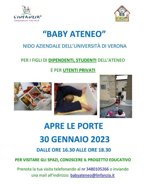 Open day Asilo Nido Baby Ateneo


Un'occasione interessate per conoscere e visit...